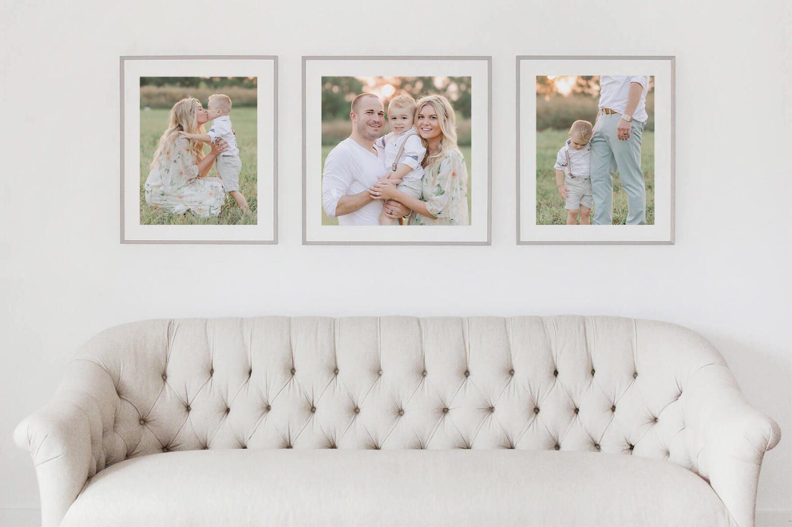 luxury family artwork using photography from family session