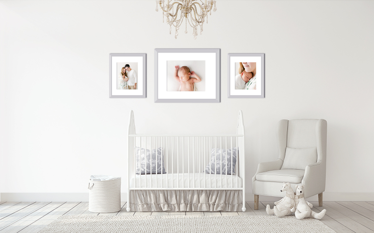 nursery displaying family photography from a luxury montgomery al photographer, Virginia Schultz