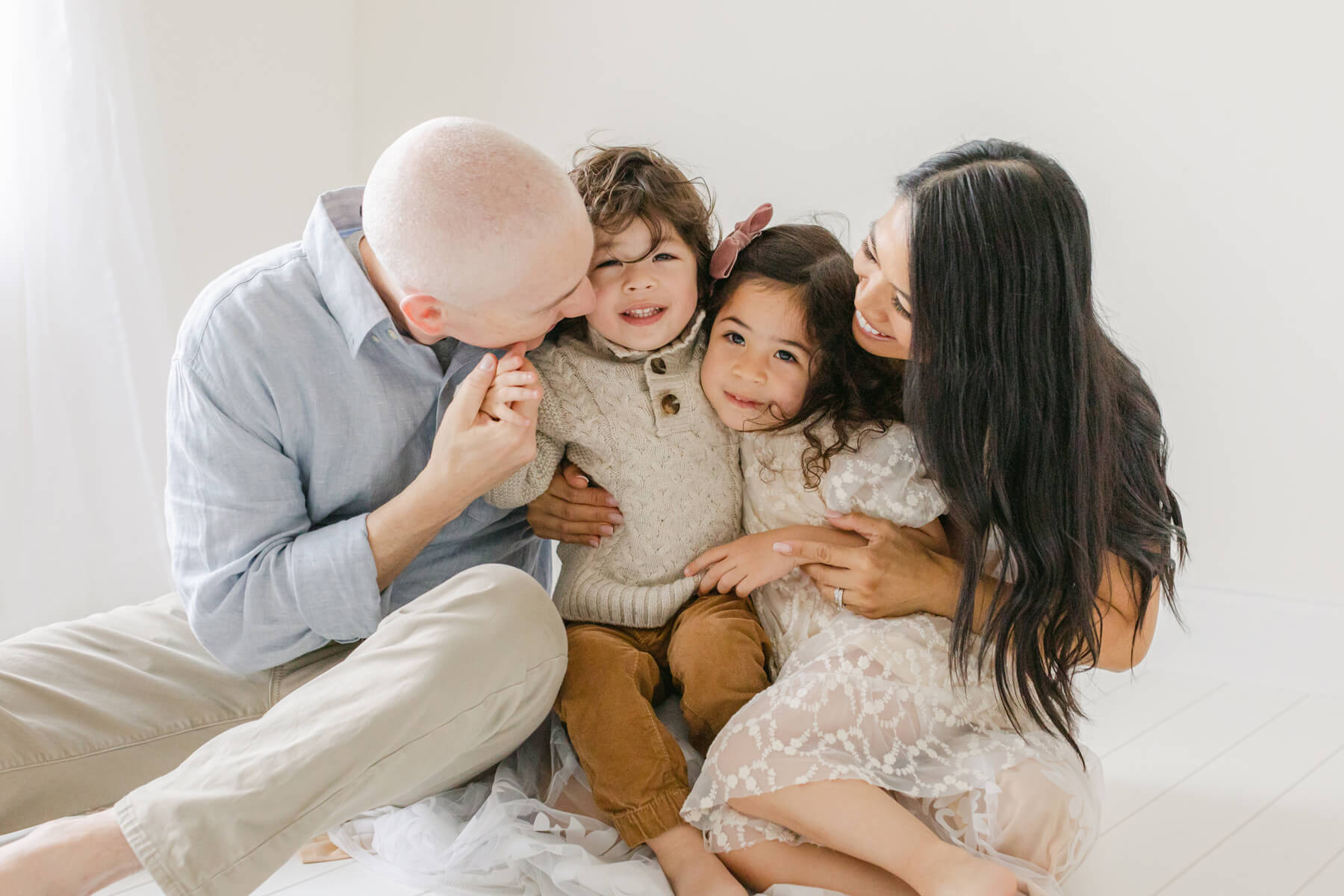 Happy family portrait session