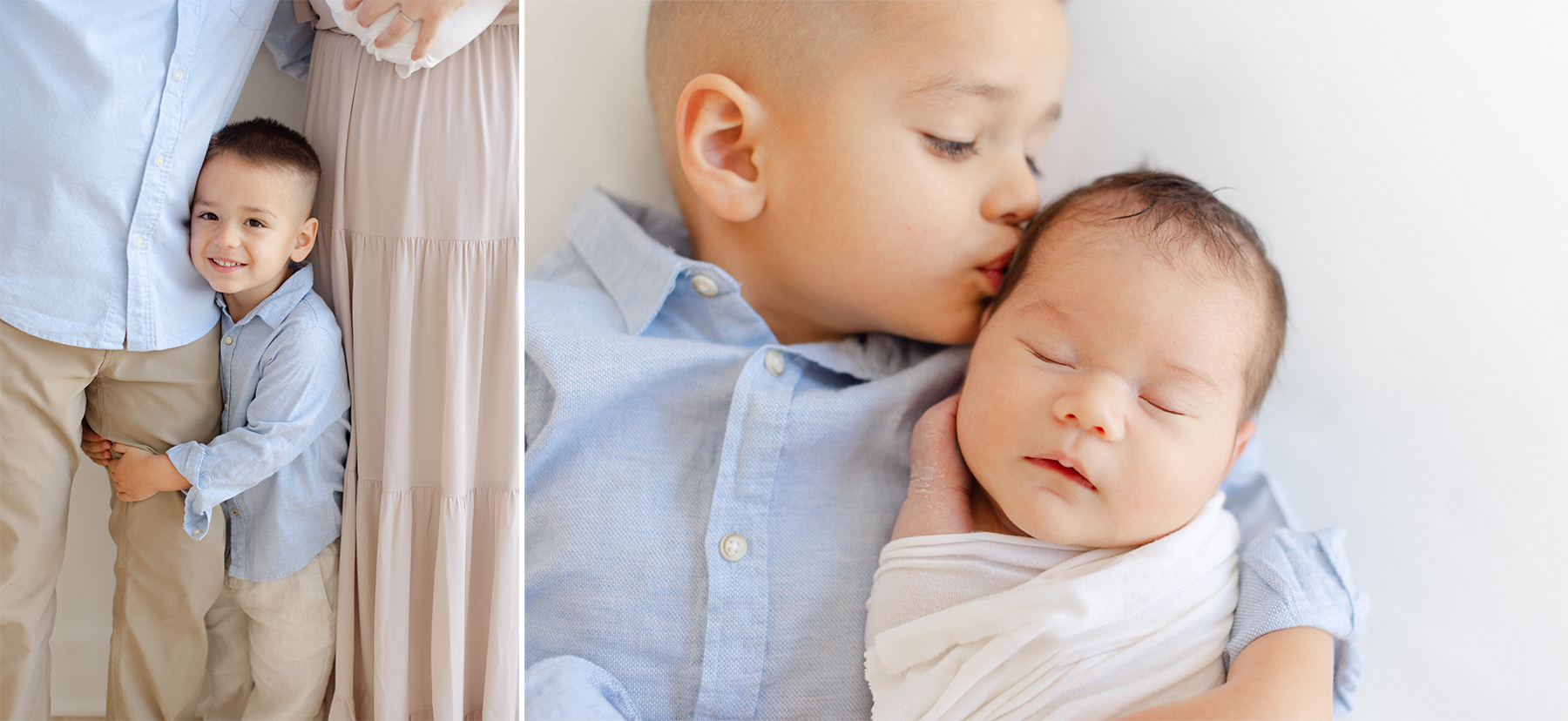 sweet bellevue NE family in the studio for their family session