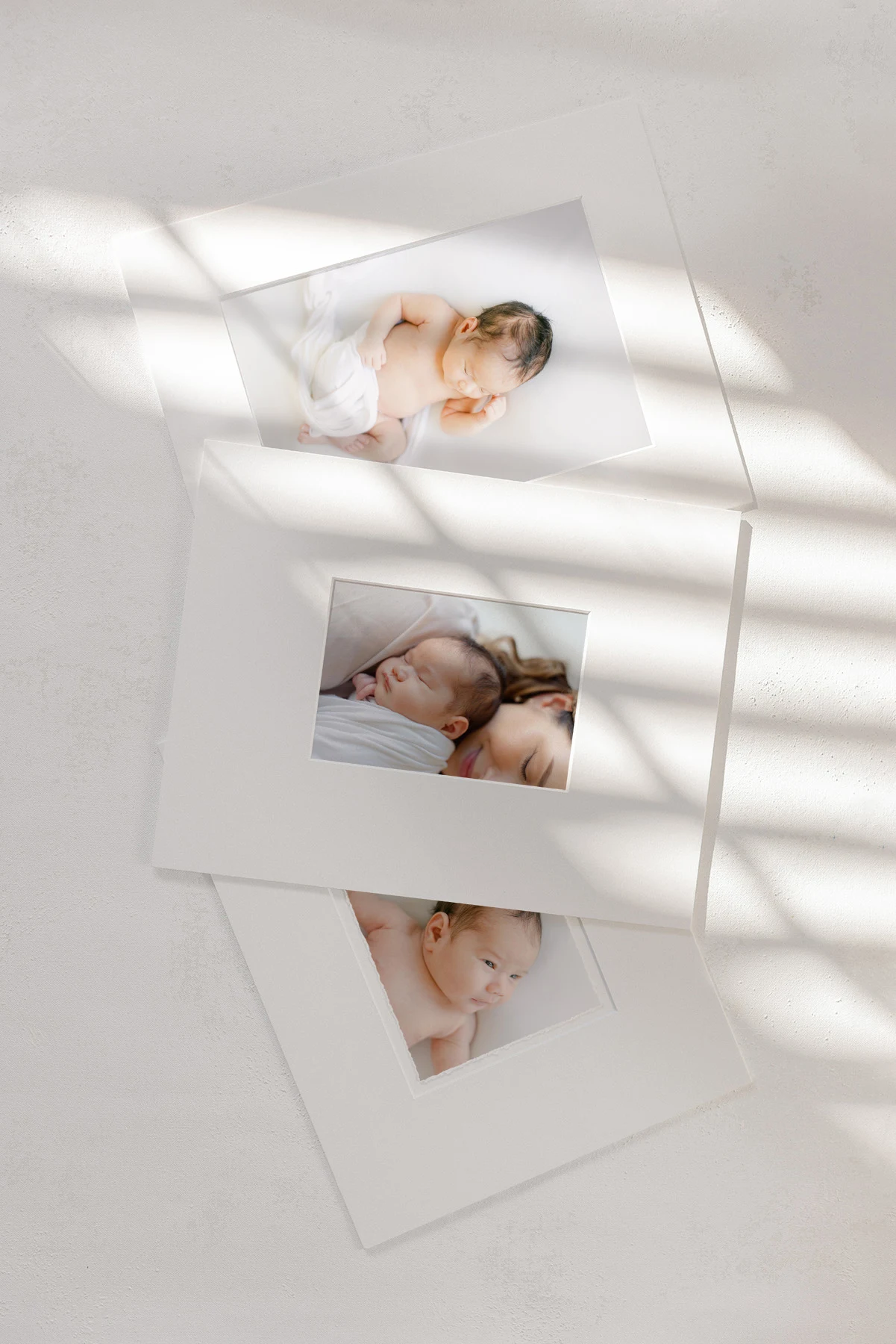 Matted fine art portrait on a white mat, one-of-a-kind heirloom artwork from an Omaha studio
